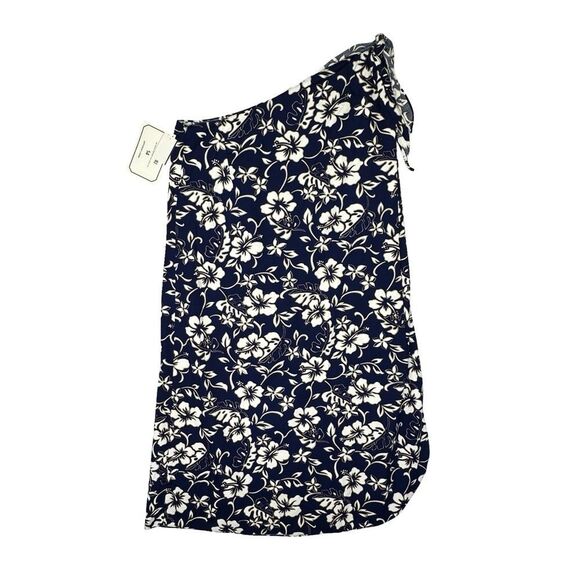 NWT The Hawaiian Original by Hilo Hattie Blue & White Floral Wrap Dress One Size - Picture 8 of 13